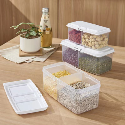 Raghuandan Plastic Fridge Container  - 1500 ml(Pack of 3, Clear)