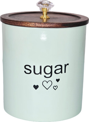 AAN DECOR Iron Utility Container  - 1000 ml(Light Green)
