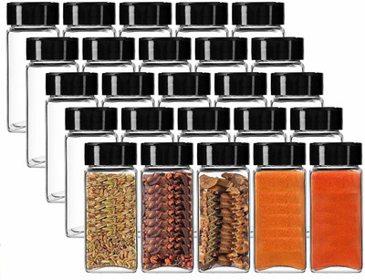 MOOZICO Glass Utility Container  - 100 ml(Pack of 12, Clear)