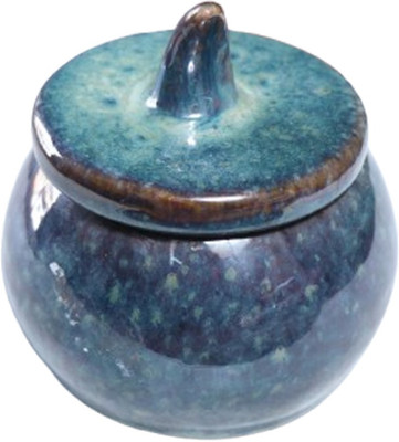 RADHECRAFT Ceramic Pickle Jar  - 250 ml(Blue)