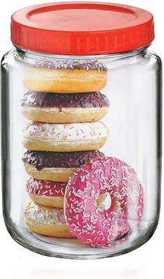 Skyper Glass Grocery Container  - 3000 ml(Clear)
