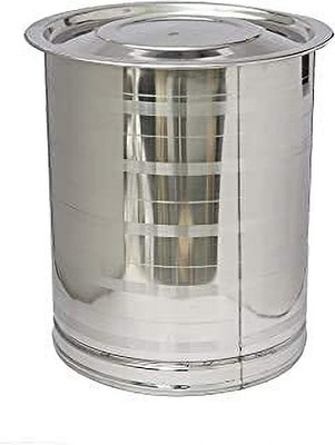 Shifa craft Stainless Steel Grocery Container  - 20 L(Silver)
