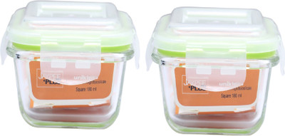 Jaypee Plus Glass Utility Container  - 360 ml(Pack of 2, Clear)