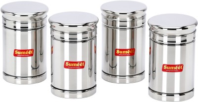 Sumeet Steel Utility Container  - 570 ml(Pack of 4, Silver)