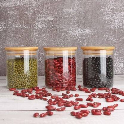 NAVPATH Glass Grocery Container  - 270 ml(Pack of 2, Clear)