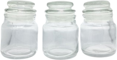 BILAL ANSARI Glass Pickle Jar  - 100 ml(Pack of 3, Clear)