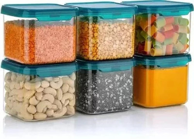 SEQUENCE Plastic Grocery Container  - 500 ml(Pack of 6, Blue)