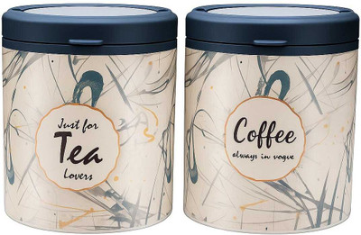 indeep nexus Plastic Tea Coffee & Sugar Container  - 750 ml(Pack of 2, Blue)