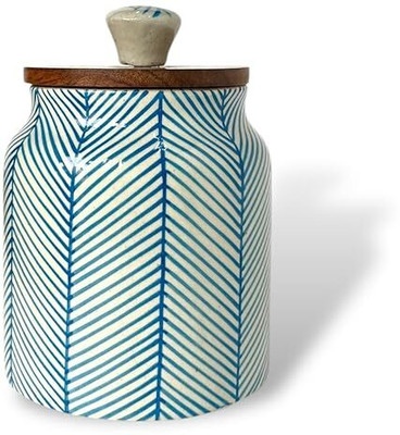 BACKKSPACE RETAIL Ceramic Tea Coffee & Sugar Container  - 480 ml(Blue)