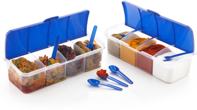 hitu Plastic Utility Container  - 1750 ml(Pack of 2, Blue)