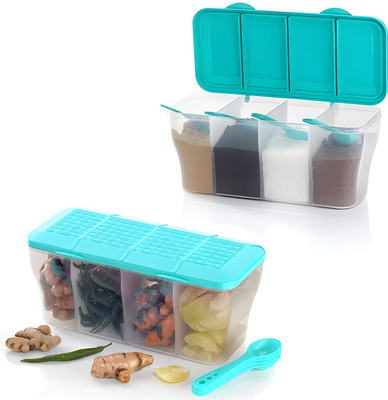 ksquare Plastic Utility Container  - 1500 ml(Pack of 2, Light Blue)