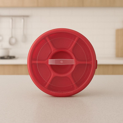 GiftzLane Plastic Utility Container  - 1 L(Red)
