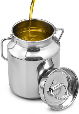 AlamUtensilsHub Stainless Steel Milk Container  - 2 L(Silver)