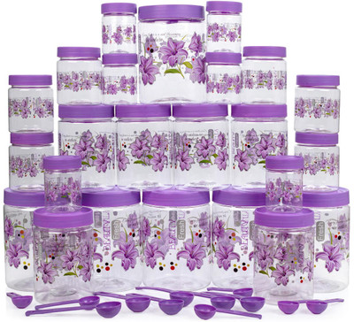 BMV Plastic Grocery Container  - 250 ml, 350 ml, 650 ml, 1200 ml(Pack of 24, Purple)