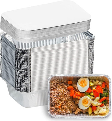 advik craft center Aluminium Utility Container  - 660 ml(Pack of 50, Silver)