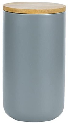 KUBER INDUSTRIES Ceramic Utility Container  - 1000 ml(Grey)