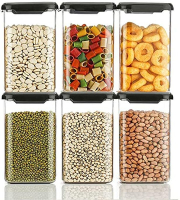 ZWEELAY Plastic Utility Container  - 1100 ml(Pack of 6, Multicolor)
