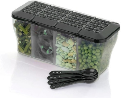 Sorath Plastic Grocery Container  - 2000 ml(Black)