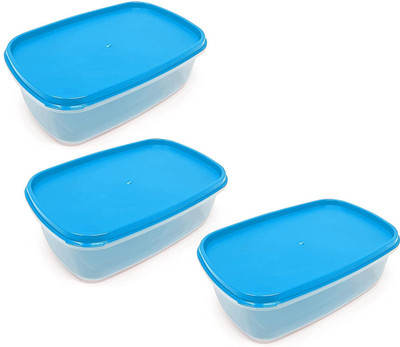 HARVA Plastic Utility Container  - 650 ml(Pack of 3, Blue)
