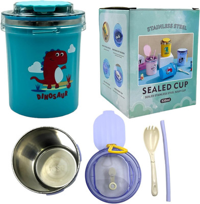 Prezzie Villa Stainless Steel Utility Container  - 500 ml(Multicolor)
