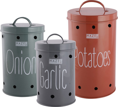 HAZEL Iron Utility Container  - 0 ml(Pack of 3, Multicolor)