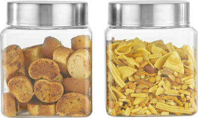 KOLORR Plastic Grocery Container  - 1400 ml(Pack of 2, Clear)