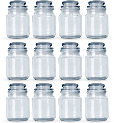 Neemit Glass Utility Container  - 100 ml(Pack of 12, Clear)
