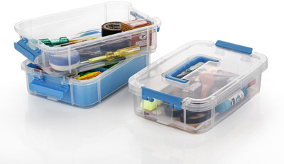ROYALRYTE ENTERPRISE Plastic Grocery Container  - 2000 ml(Blue)