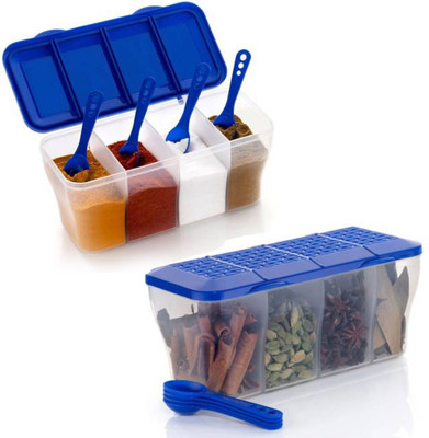 ksquare Plastic Utility Container  - 1500 ml(Pack of 2, Blue)
