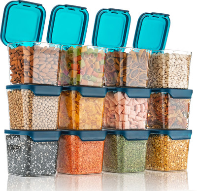 XENUS Plastic Grocery Container  - 700 ml(Pack of 12, Clear)