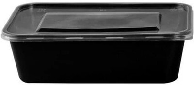 Raga Plus Plastic Grocery Container  - 500 ml(Pack of 25, Black)