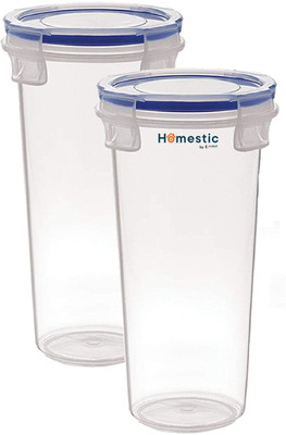 HOMESTIC by Kuber Industries Plastic Utility Container  - 500 ml(Pack of 2, White)