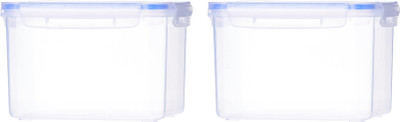 AVAIKSA Plastic Utility Container  - 1800 ml(Pack of 2, White)