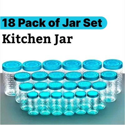 roro Plastic Pickle Jar  - 250 ml(Pack of 18, Blue)