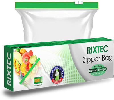 RIXTEC Plastic Fridge Container  - 500 ml(Pack of 15, White)