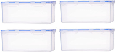 Randal Plastic Bread Container  - 3800 ml(Pack of 4, White)
