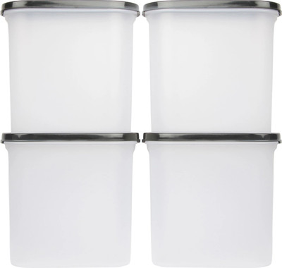 Cutting EDGE Polypropylene Grocery Container  - 1800 ml(Pack of 4, Black)