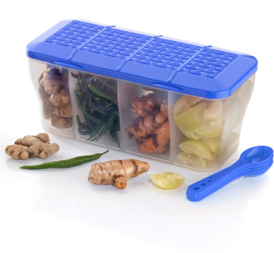 Somnath India Plastic Fridge Container  - 1800 ml(Blue)