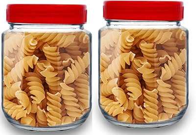 Coozico Glass Utility Container  - 300 ml(Pack of 2, Clear)