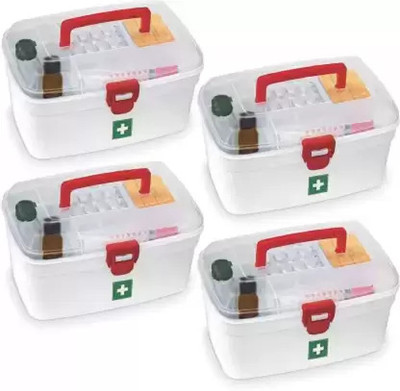 SIDDHESHWAR TRADING Plastic Utility Container  - 2500 ml(Pack of 4, White)