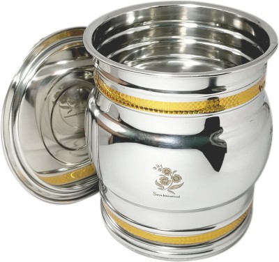 bartan hub Stainless Steel Tea Coffee & Sugar Container  - 25 L(Silver)