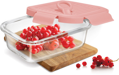 TREO Glass Utility Container  - 380 ml(Pink)