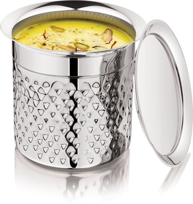 MUKTI STEEL Stainless Steel Milk Container  - 3750 ml(Silver)