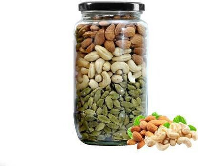 Tap2kaart Glass Cookie Jar  - 1000 ml(Black)