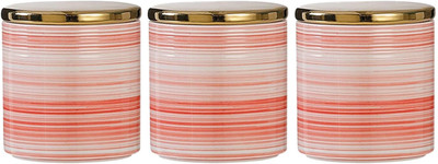 KUBER INDUSTRIES Ceramic Tea Coffee & Sugar Container  - 310 ml(Pack of 3, Multicolor)