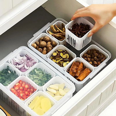 VQPLAST Plastic Grocery Container  - 2200 ml(White)