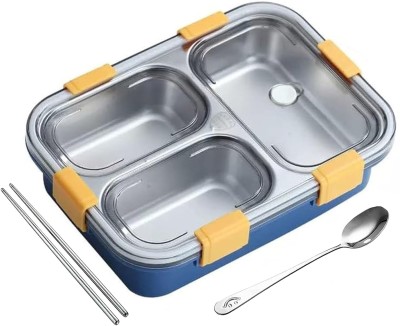 NARV LeakageProofStainlessSteelwithChopstick&SpoonOfficeK51 1 Containers Lunch Box(350 ml, Thermoware)