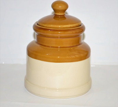 Pure Source India Ceramic Pickle Jar  - 1 kg(Multicolor)