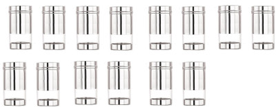 Tannu Craft Stainless Steel Utility Container  - 900 ml(Pack of 14, Silver)