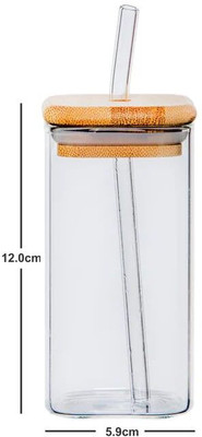 Coozico Glass Utility Container  - 385 ml(Clear)